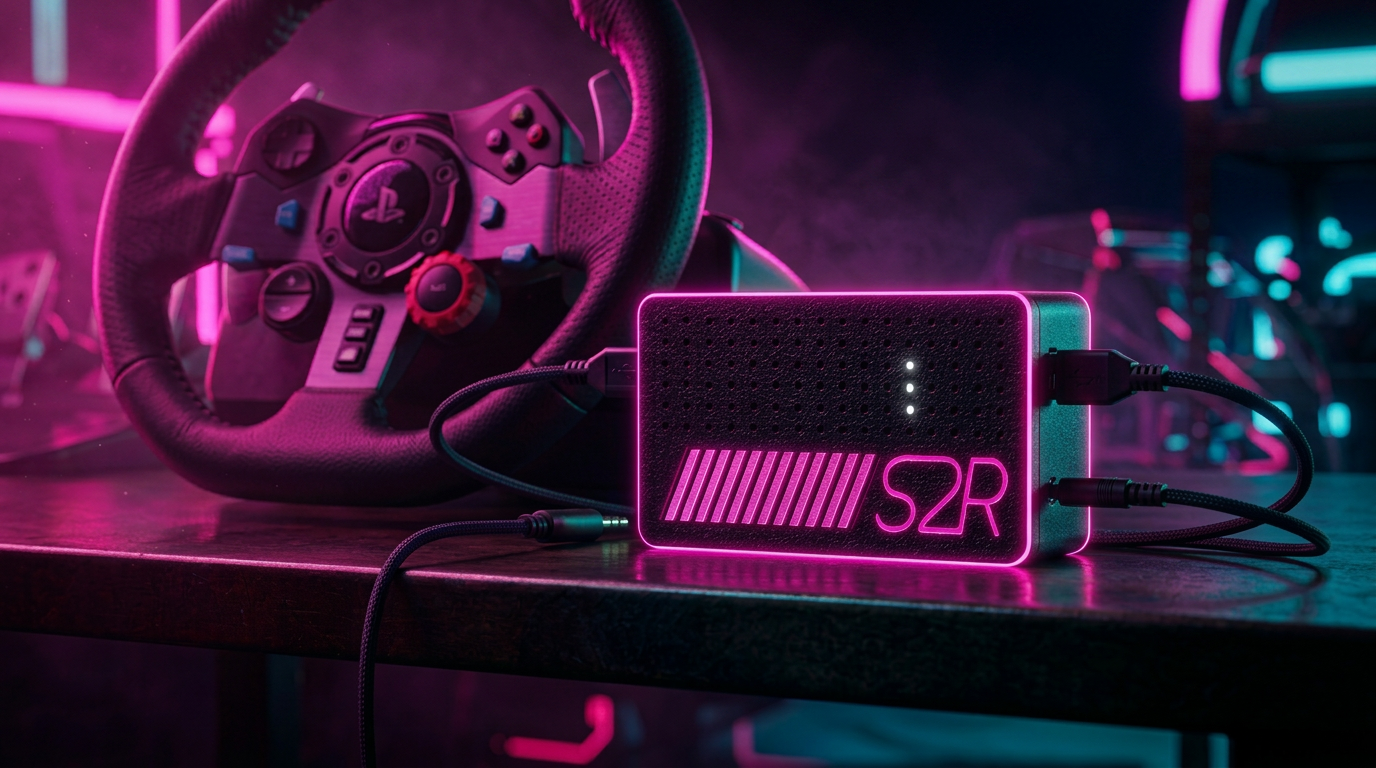 Sim2RC connecté à un volant Logitech G29
